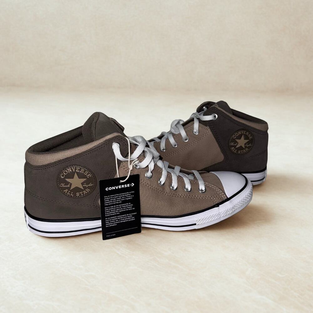 Converse Chuck Taylor All Star Mid Top Brown Canvas Sneakers Men’s 12 / W14